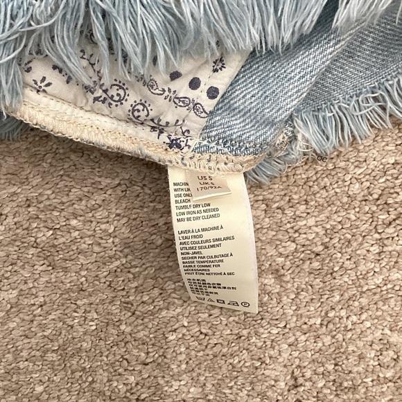 Free People Light Blue Jean Jacket small - Picture 6 of 6